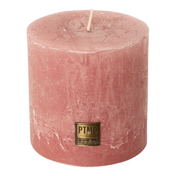 Kerze - Rustic 10x10 Blush Pink von PTMD - Esszett Luxury | Stilvolles Wohnen mit Charakter
