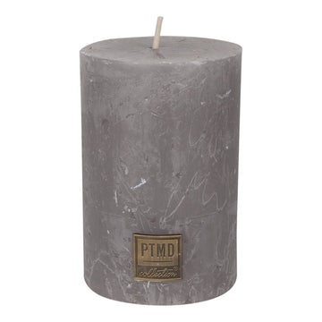 Kerze - Rustic 10x7 Suede Grey von PTMD - Esszett Luxury | Stilvolles Wohnen mit Charakter