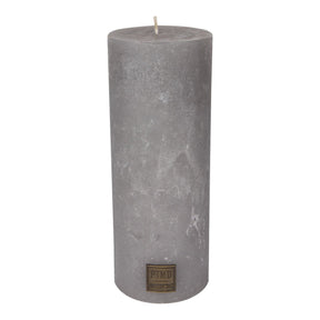 Kerze - Rustic 18x7 Suede Grey von PTMD - Esszett Luxury | Stilvolles Wohnen mit Charakter