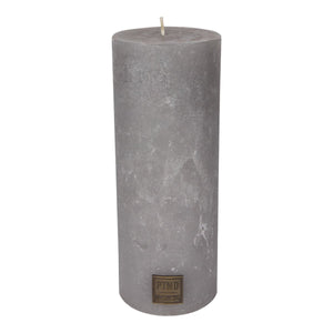 Kerze - Rustic 18x7 Suede Grey von PTMD - Esszett Luxury | Stilvolles Wohnen mit Charakter