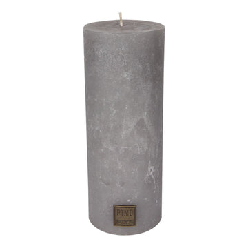 Kerze - Rustic 18x7 Suede Grey von PTMD - Esszett Luxury | Stilvolles Wohnen mit Charakter