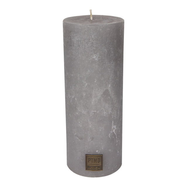 Kerze - Rustic 18x7 Suede Grey von PTMD - Esszett Luxury | Stilvolles Wohnen mit Charakter