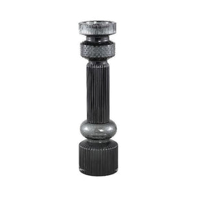 Kerzenhalter - Fadri Black glass L von PTMD - Esszett Luxury | Stilvolles Wohnen mit Charakter