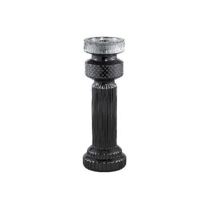 Kerzenhalter - Fadri Black glass M von PTMD - Esszett Luxury | Stilvolles Wohnen mit Charakter