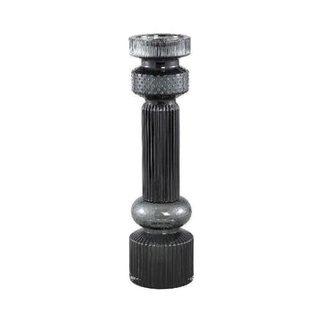 Kerzenhalter - Fadri Black glass S von PTMD - Esszett Luxury | Stilvolles Wohnen mit Charakter