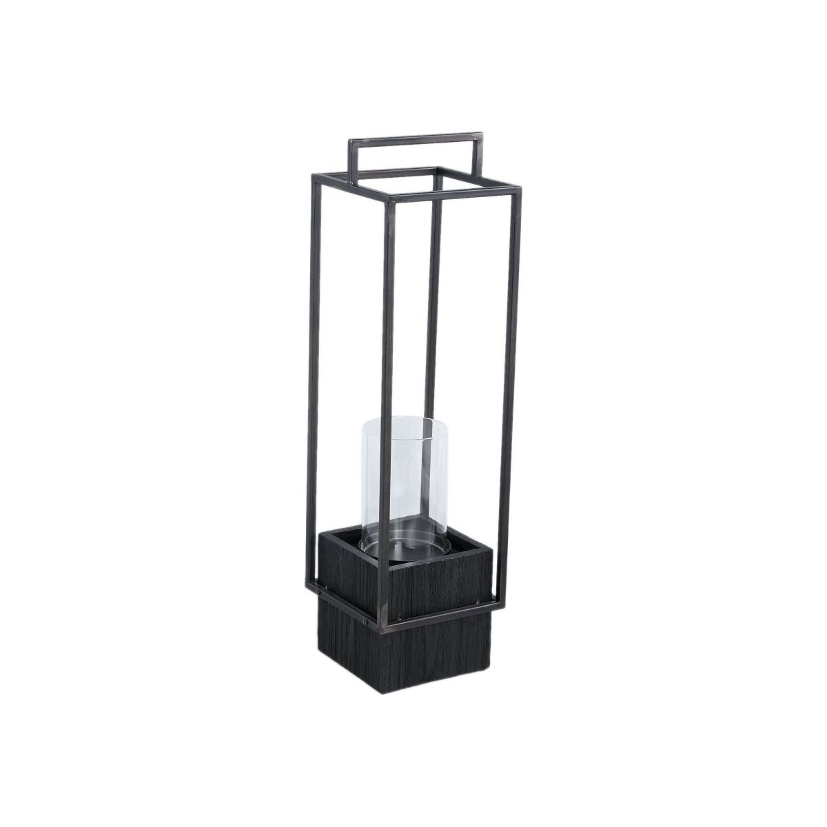 Kerzenhalter - Fass Black 14.5 x 14.5 x 52.5 cm von PTMD - Esszett Luxury | Stilvolles Wohnen mit Charakter