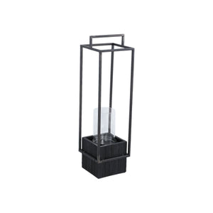 Kerzenhalter - Fass Black 14.5 x 14.5 x 52.5 cm von PTMD - Esszett Luxury | Stilvolles Wohnen mit Charakter