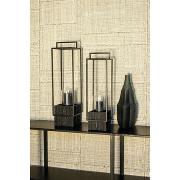 Kerzenhalter - Fass Black 14.5 x 14.5 x 52.5 cm von PTMD - Esszett Luxury | Stilvolles Wohnen mit Charakter
