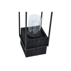 Kerzenhalter - Fass Black 16.5 x 16.5 x 61.0 cm von PTMD - Esszett Luxury | Stilvolles Wohnen mit Charakter