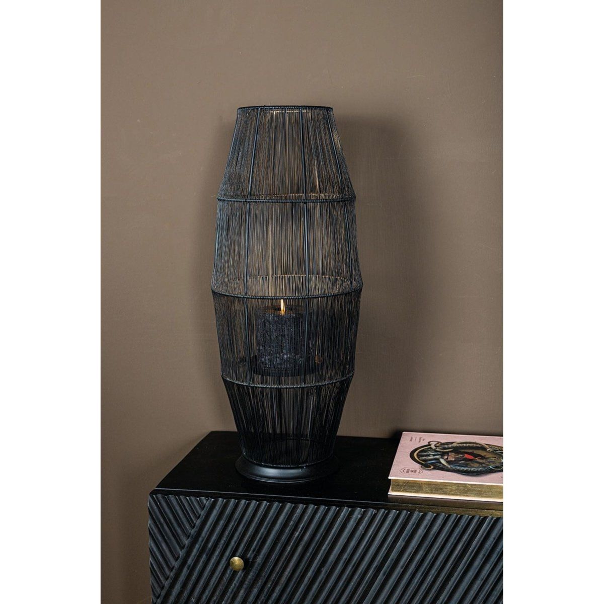 Kerzenhalter - Meilo Black iron von PTMD - Esszett Luxury | Stilvolles Wohnen mit Charakter