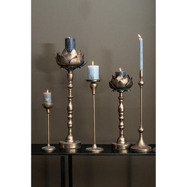 Kerzenhalter - Tomas Copper antique L ( 22 x 66 cm) von PTMD - Esszett Luxury | Stilvolles Wohnen mit Charakter