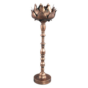 Kerzenhalter - Tomas Copper antique L ( 22 x 66 cm) von PTMD - Esszett Luxury | Stilvolles Wohnen mit Charakter