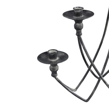 Kerzenhalter - Veride Grey iron von PTMD - Esszett Luxury | Stilvolles Wohnen mit Charakter