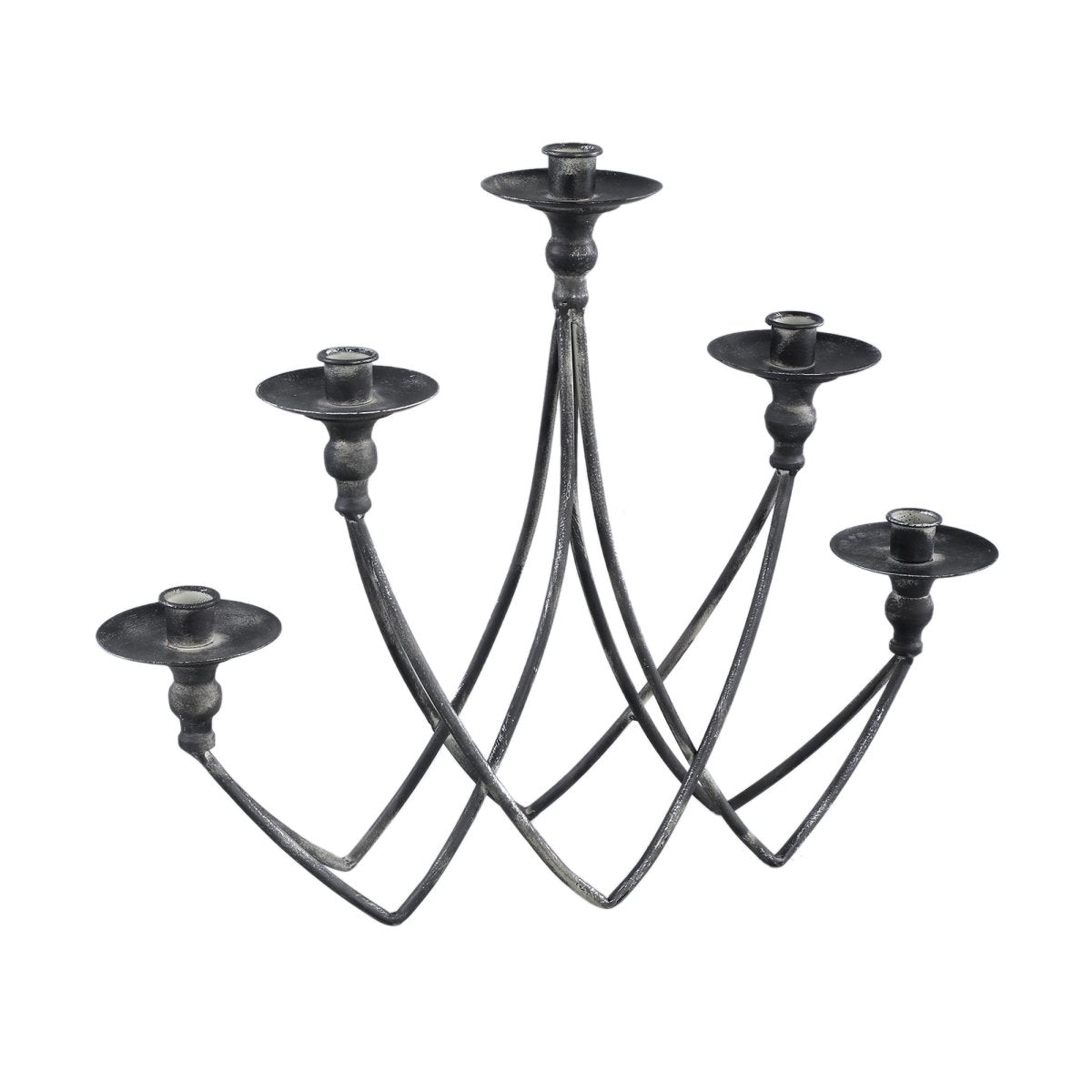 Kerzenhalter - Veride Grey iron von PTMD - Esszett Luxury | Stilvolles Wohnen mit Charakter