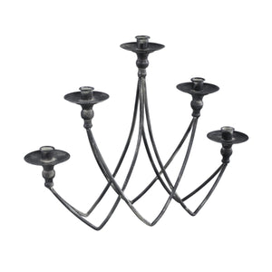 Kerzenhalter - Veride Grey iron von PTMD - Esszett Luxury | Stilvolles Wohnen mit Charakter