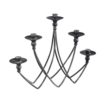 Kerzenhalter - Veride Grey iron von PTMD - Esszett Luxury | Stilvolles Wohnen mit Charakter