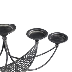 Kerzenhalter - Zicca Grey iron von PTMD - Esszett Luxury | Stilvolles Wohnen mit Charakter