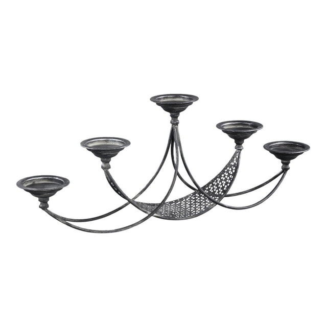 Kerzenhalter - Zicca Grey iron von PTMD - Esszett Luxury | Stilvolles Wohnen mit Charakter