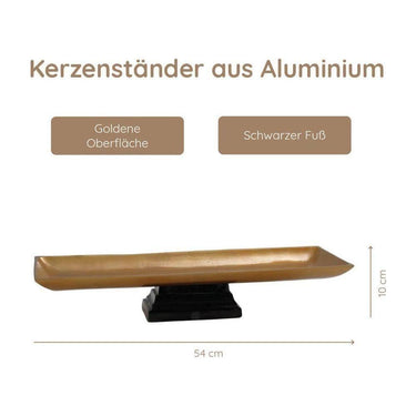 Kerzenständer - Clemente Black Gold von PTMD - Esszett Luxury | Stilvolles Wohnen mit Charakter