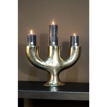 Kerzenständer - Jimbo Brass Big Alu von PTMD - Esszett Luxury | Stilvolles Wohnen mit Charakter