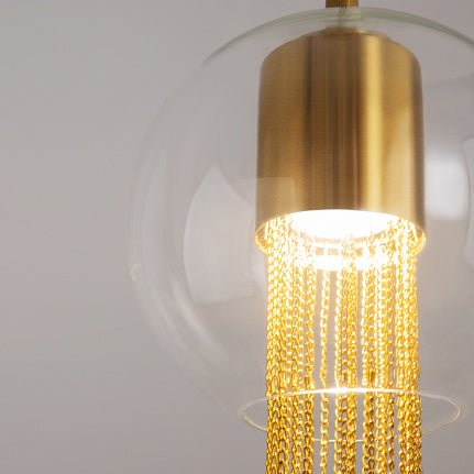 Pendelleuchte mit Bronze - Finish und dekorativen Glasketten im eleganten Design – Flusso | Maytoni - Esszett Luxury | Stilvolles Wohnen mit Charakter