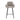 Barstool - Chenille Cover Grey, Ergonomic Design & Black Metal Frame – Lynn | Kick Collection