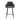 Bar Stools - Dark Grey Chenille Fabric, Ergonomic Design & Black Metal Frame – Lynn | Kick Collection