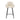 Bar Stool - Cream Chenille Cover, Ergonomic Design & Black Metal Frame – Lynn | Kick Collection