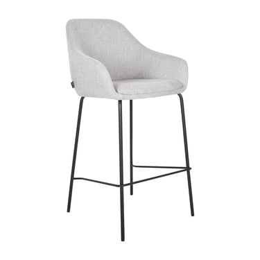 Bar Stool – Fabric Texture, Armrests, Metal Frame – Suus | Kick Collection