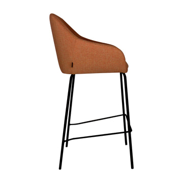 Barstuhl – Texturstoff, Metall Gestell, Armlehne Design, Terra - Suus | Kick