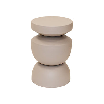 Beistelltisc Skulpturaler Metall - Design – Cis (Beige) | Kick Collection - Esszett Luxury | Stilvolles Wohnen mit Charakter