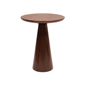 Beistelltisch – Metall Material, Glänzende Oberfläche, Braune Farbe - Lea | Kick Collection