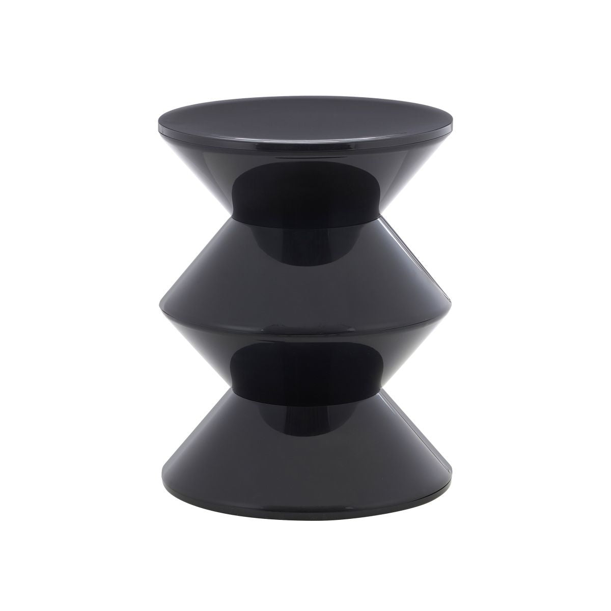 Beistelltisch – Kunststoff Material, Organisches Design, Schwarze Farbe - Lotus | Kick Collection