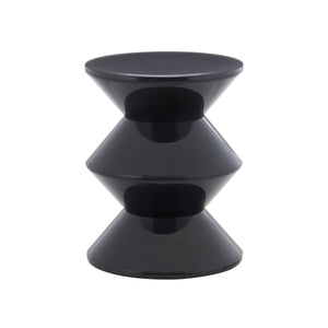 Beistelltisch – Kunststoff Material, Organisches Design, Schwarze Farbe - Lotus | Kick Collection