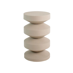 Beistelltisch – Metall Material, Modernes Design, Beige Farbe - Nio | Kick Collection
