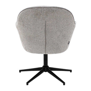 Relaxsessel – Texture Stoff, Drehfunktion Gestell, Graue Farbe - Lux | Kick Collection