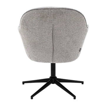 Relaxsessel – Texture Stoff, Drehfunktion Gestell, Graue Farbe - Lux | Kick Collection