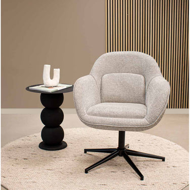Drehsessel Strukturstoff & 360° drehbarer Fuß – Lux | Kick Collection - Esszett Luxury | Stilvolles Wohnen mit Charakter