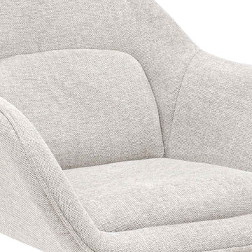 Relaxsessel – Texture Stoff, Drehfunktion Gestell, Champagne Farbe - Lux | Kick Collection