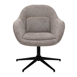 Swivel Chair – Fabric Texture, Padded Quilting, 360° Swivel Function – Lux | Kick Collection