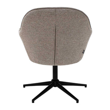 Relaxsessel – Texture Stoff, Drehfunktion Gestell, Taupe Farbe - Lux | Kick Collection