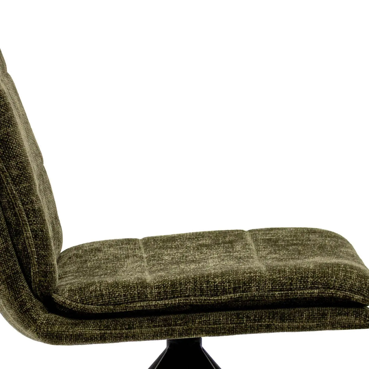 Esszimmerstuhl – Grüne Farbe, Texturstoff, 360° Drehfunktion - Aron | Kick Collection