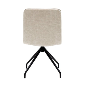 Esszimmerstuhl – Champagner Farbe, Texturstoff, 360° Drehfunktion - Aron | Kick Collection