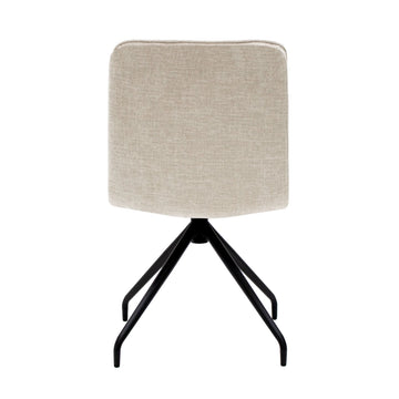 Esszimmerstuhl – Champagner Farbe, Texturstoff, 360° Drehfunktion - Aron | Kick Collection