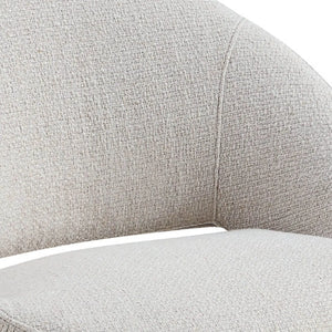 Esszimmerstuhl – Texture Stoff, Rückenöffnung, Weiße Farbe - Job | Kick Collection