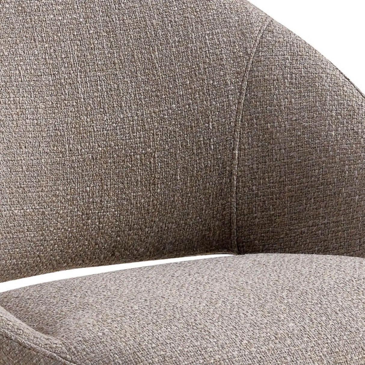 Esszimmerstuhl – Texture Stoff, Rückenöffnung, Graue Farbe - Job | Kick Collection