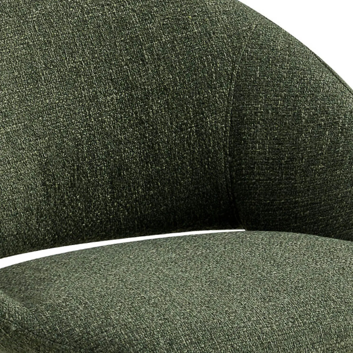 Esszimmerstuhl – Texture Stoff, Rückenöffnung, Grüne Farbe - Job | Kick Collection