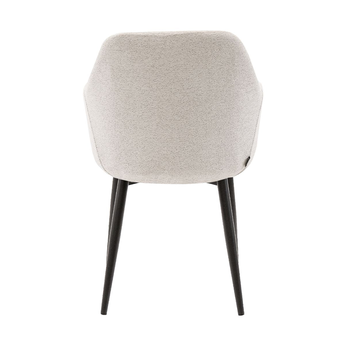 Esszimmerstuhl – Texture Stoff, Metallgestell Schwarz, Champagner Farbe - Jodi | Kick Collection