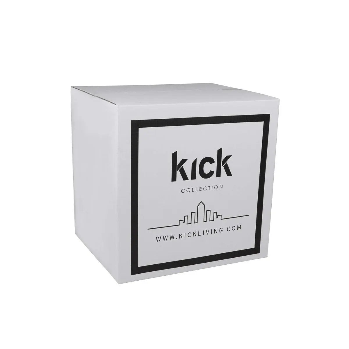 Esszimmerstuhl – Strukturstoff, Schwarzes Metallgestell, Orange Farbe - Lana | Kick Collection
