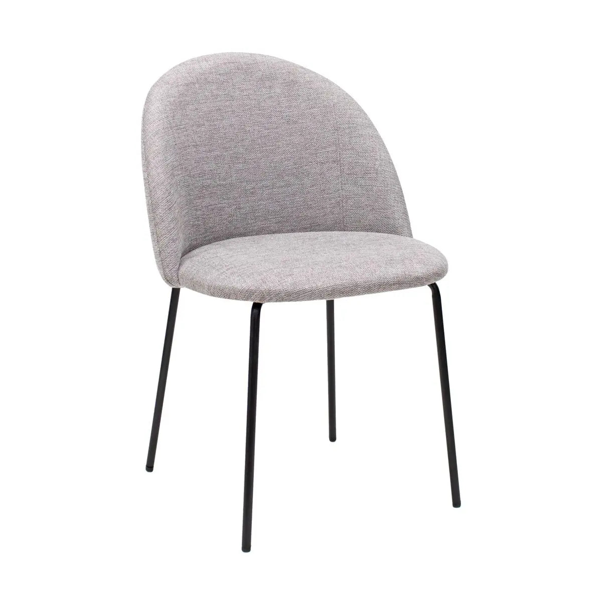 Esszimmerstuhl – Strukturstoff Bezug, Metall Gestell, Graue Farbe - Noa | Kick Collection